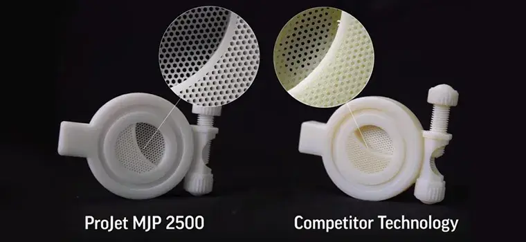 Precisión de la serie ProJet MJP 2500