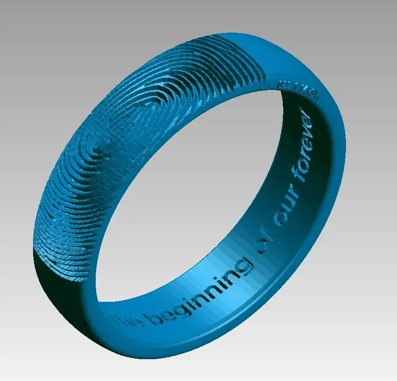 Diseño de anillo personalizado creado en línea por clientes de Vowsmith