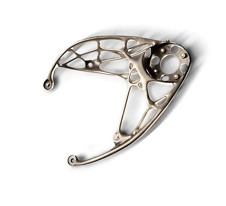 Soporte completo impreso en materiales LaserForm Ti GR5