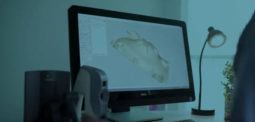 Monitor con el software de 3D Systems