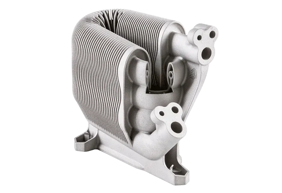 Intercambiador de calor de placas con canales conformales internos encapsulados para mejorar el coeficiente de transferencia de calor.