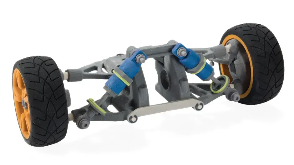 Prototipo de eje de rueda de la ColorJet Printing CJP