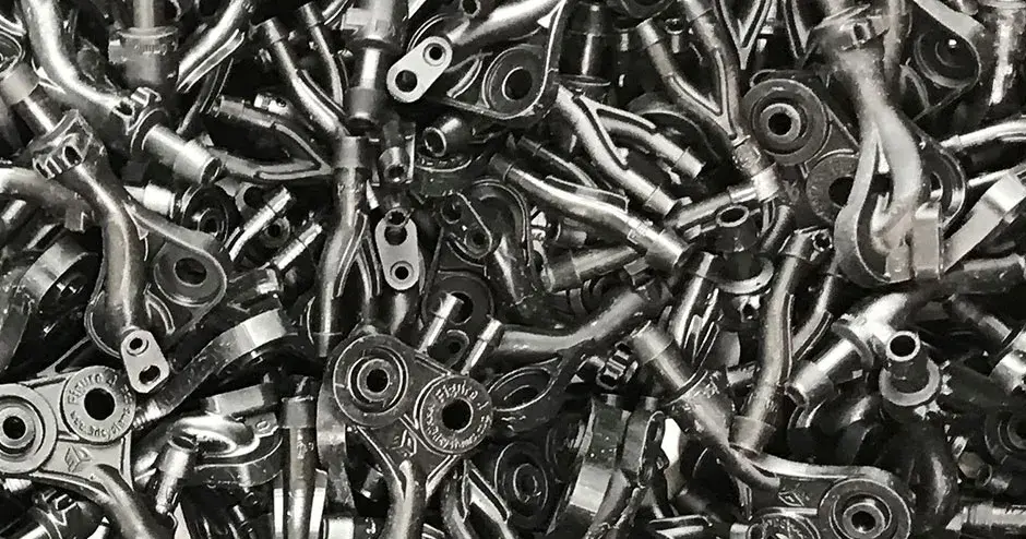 grupo de piezas de plástico impresas en 3d