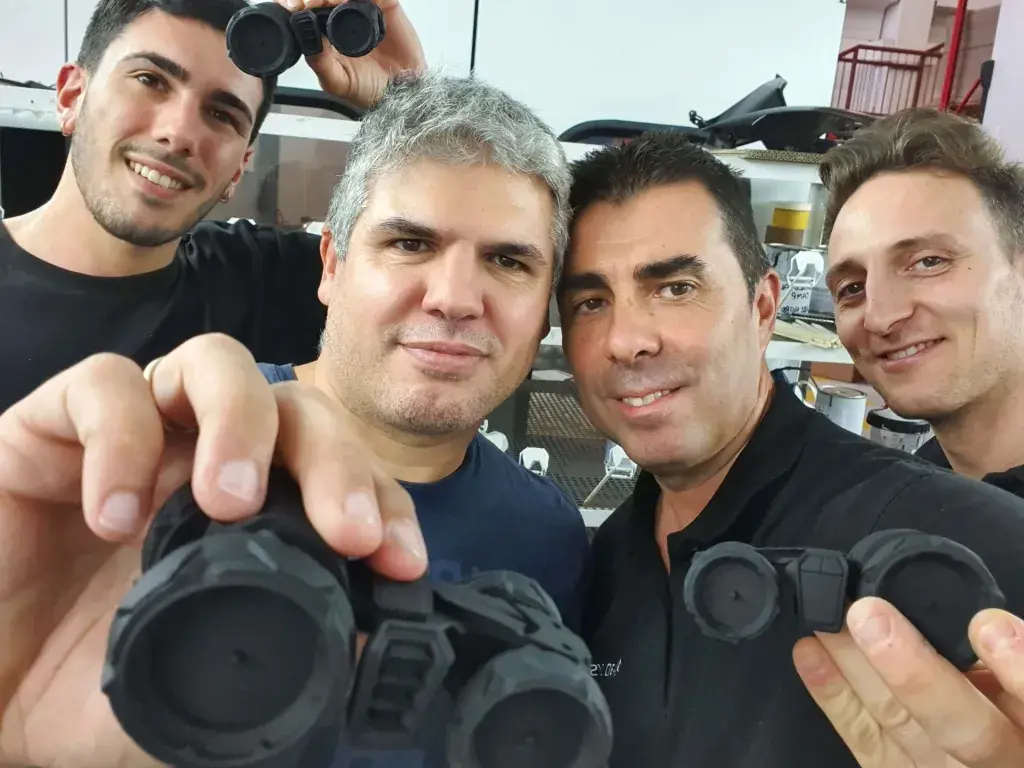 El equipo On Demand de 3D Systems en Italia trabajando en el proyecto de Steyr Tractor