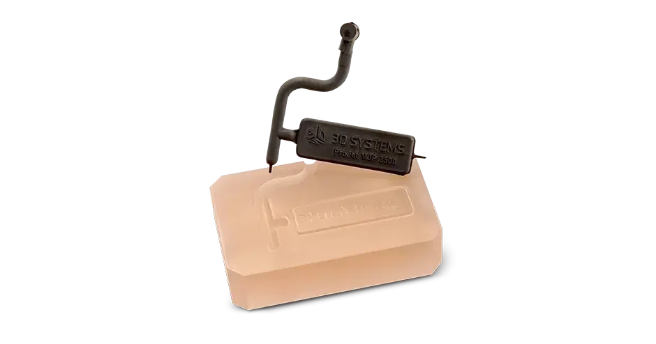 Pieza con molde en VisiJet m2s HT90 