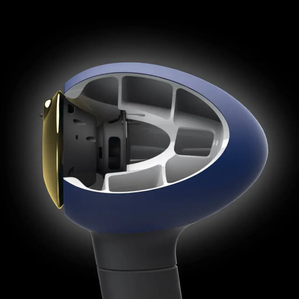 Vista en corte del diseño interior de HYLIXA