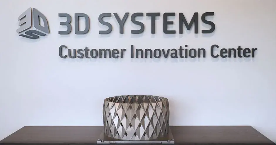 Centro de Innovación para el Cliente con el logo de 3D Systems