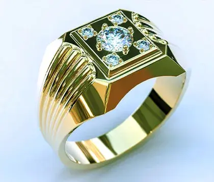 miniatura del diseño de una joya occidental