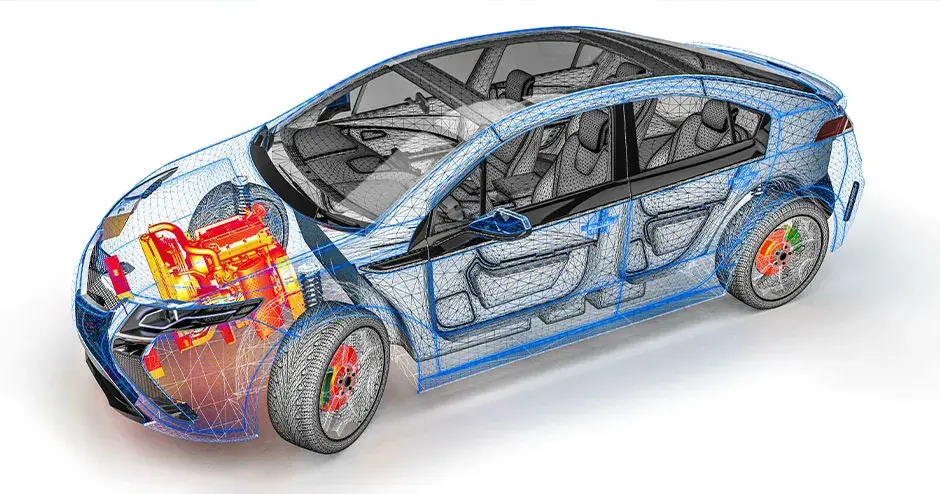 Imagen de resumen de gestión de fluidos/metales en el sector automotriz