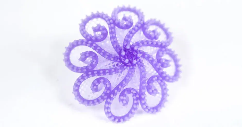 fundición para pendientes púrpura de visijet m2