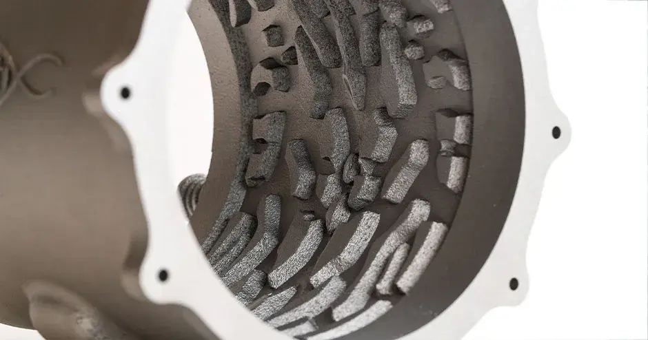 manta de enfriamiento impresa con prox dmp 320