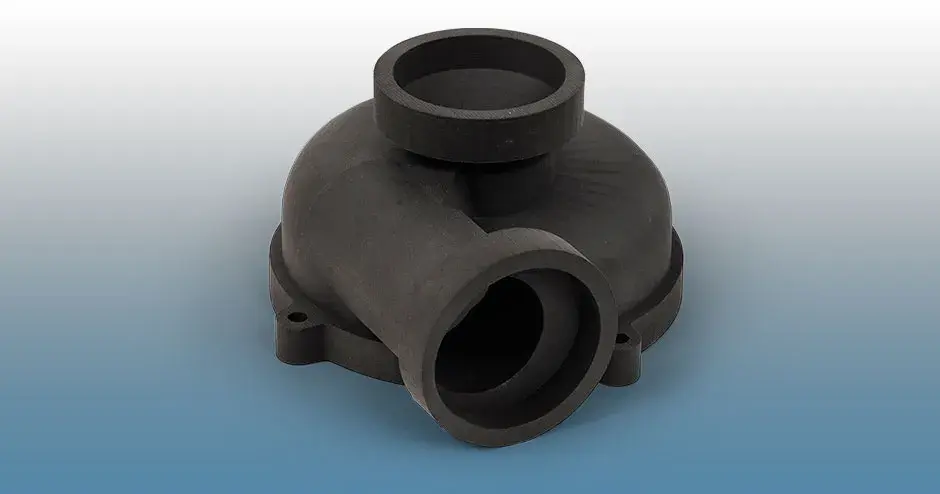 pieza impresa en 3d con duraform prox ex black