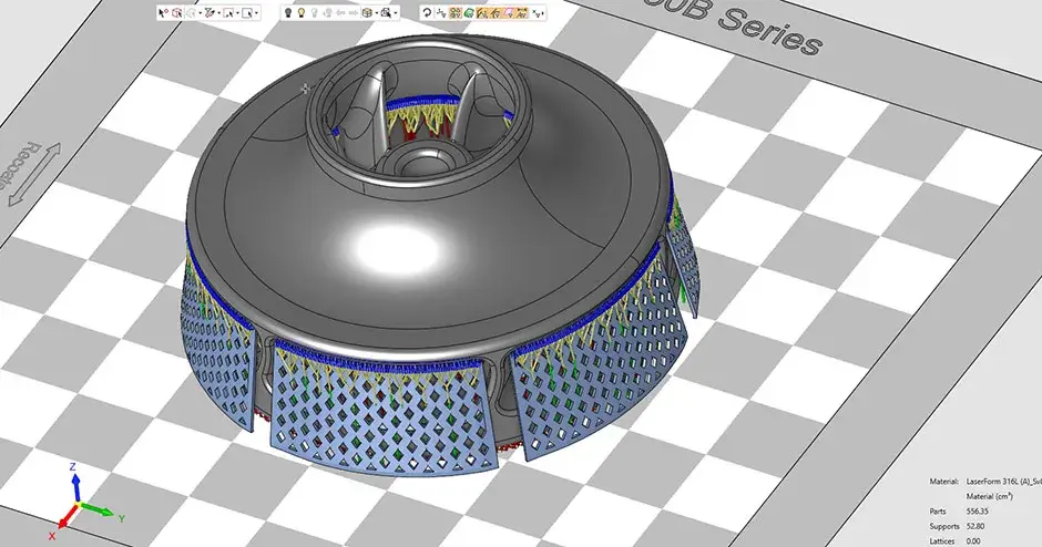 Una representación gráfica de software de un propulsor