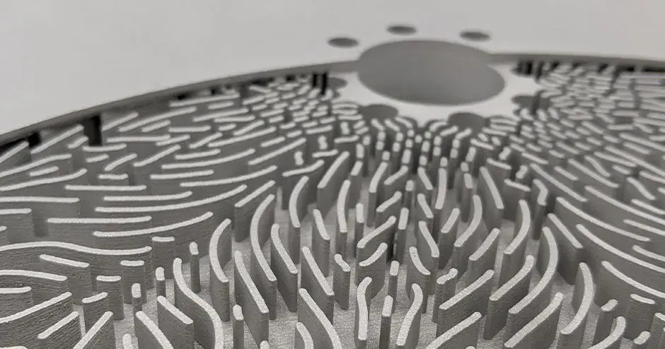 Primer plano de la tabla de discos