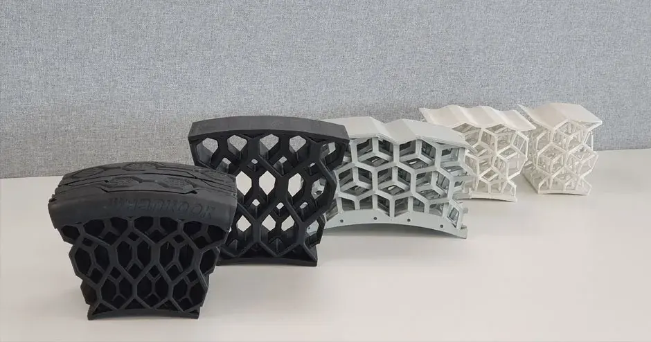 Piezas de neumático de Hankook impresas en 3D