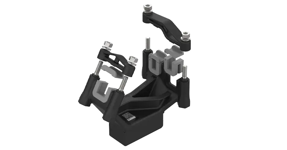 Fixtura CNC modular que se ajusta al escaneo de datos 3D de la parte definitiva. 
