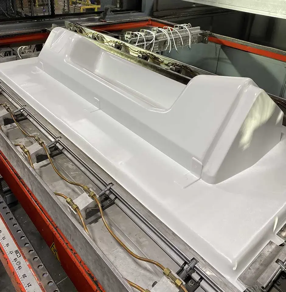 Primer plano de la pieza termomodelada de Duo Form del cliente de 3d Systems Titan