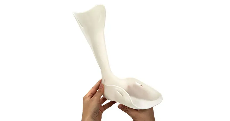 a 3D printed ortho boot made from Duraform PAx