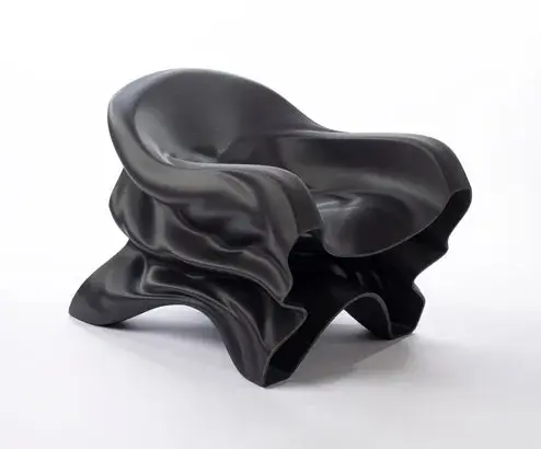 Sillón Steam diseñado por Slicelab e impreso en 3D con pellets PETG en la impresora 3D EXT 1270 Titan Pellet.