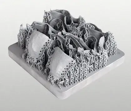 piezas de odontología impresas en 3D en metal