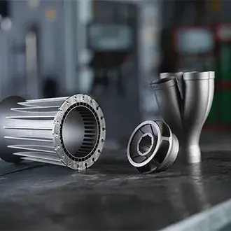 an assortment of 3D printed parts