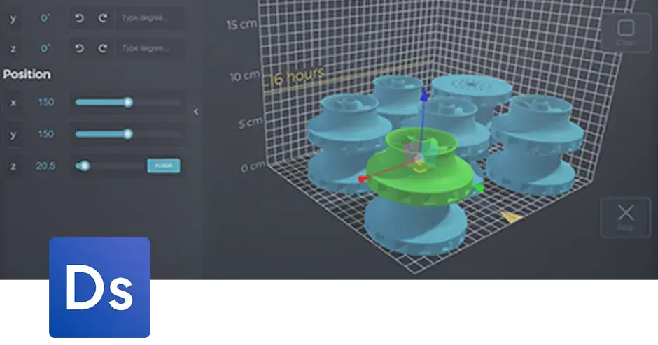 Deep Space software screenshot with logo