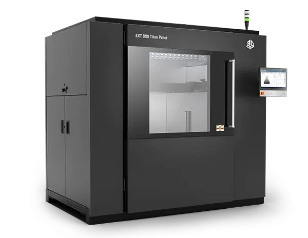 The EXT 800 Printer at a left angle