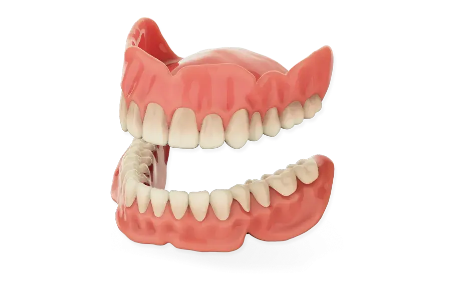 Dentaduras postizas inyectadas dientes pulidos