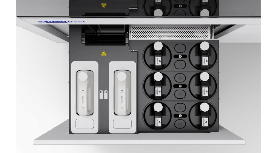 Puerta de material de la impresora NextDent 300 3D