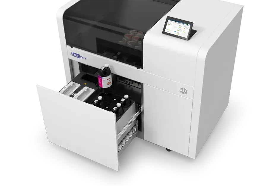 Puerta de NextDent 300 Material abierta