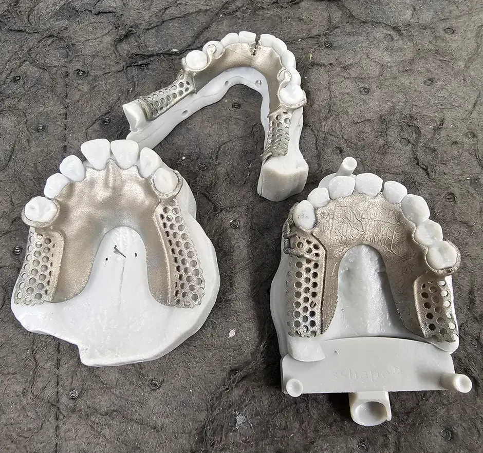 Piezas dentales impresas en 3D