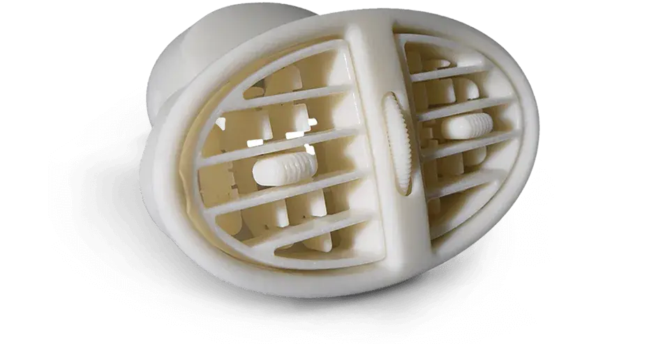 Conducto de aire acondicionado impreso en Accura 25 de 3D Systems
