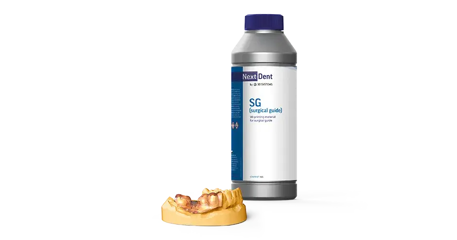 Material NextDent SG de 3D Systems para aplicaciones odontológicas