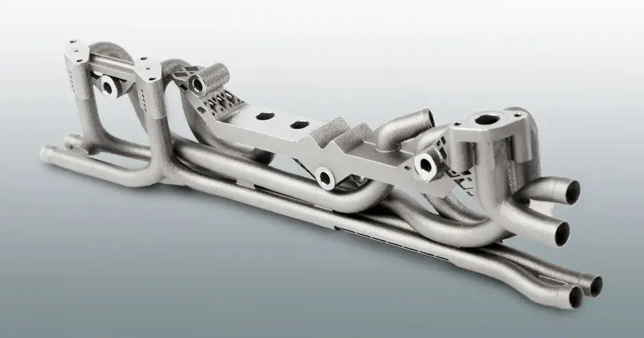 alternativa al posmecanizado de colector hidráulico gf de dmp laserform ti gr5 (a) de 3d systems