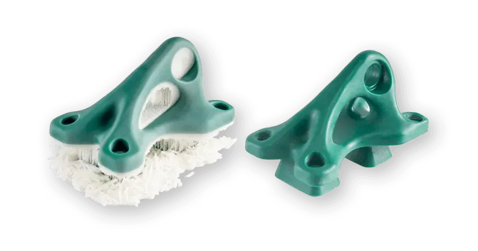 thumbnail-3d-systems-projet-2500-ic-casting-bracket-2-wax- el soporte de la izquierda tiene soportes