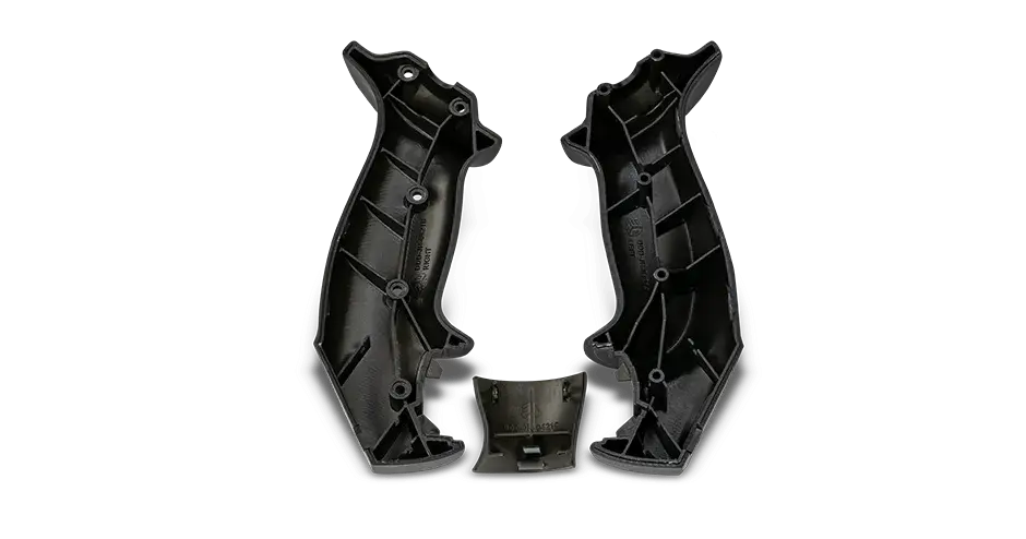 Figure 4 tough black 65c manos en mando de potencia y palanca de control desarmado