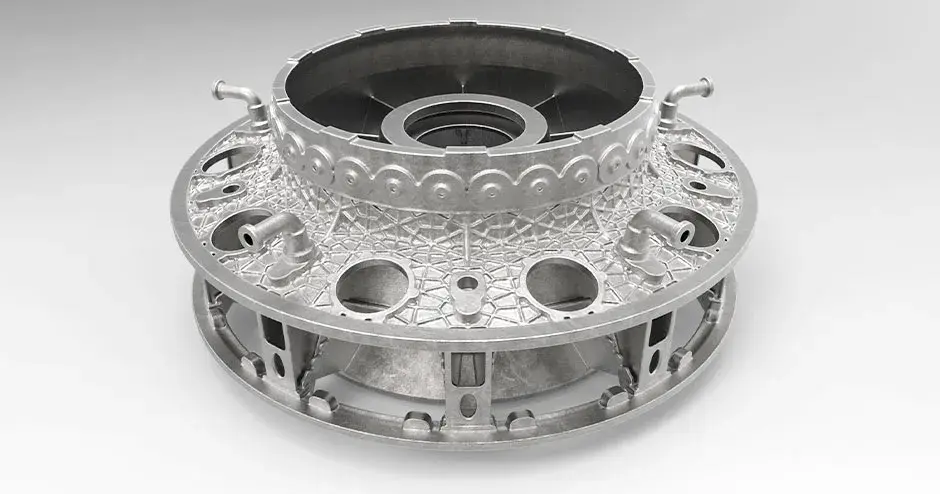 representación gráfica de una carcasa en 3D