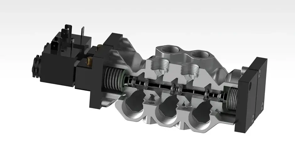 Miniatura de sistemas de frenos y controles neumáticos