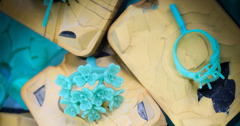 novia animación crisantemo Fabricación de moldes para joyería | Joyería | 3D Systems